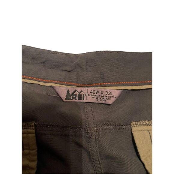REI Mens Dark Grey Straight-Leg Mid-Rise Casual Pants Size 40 - Picture 4 of 6